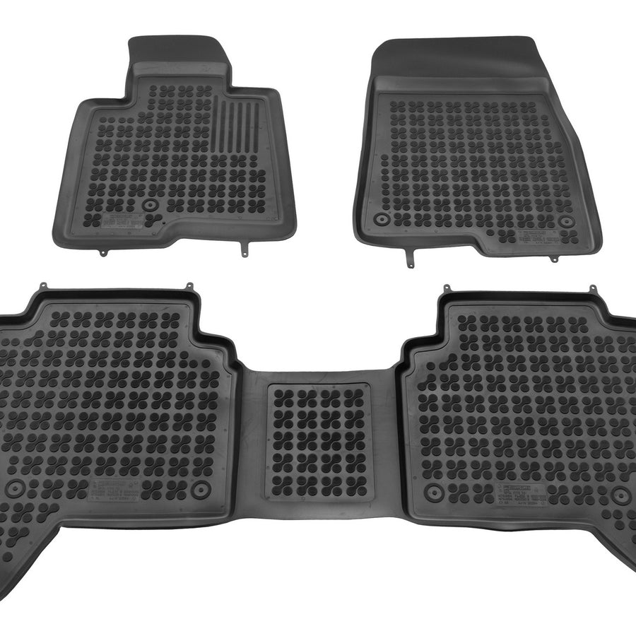 Gummi Fußmatten für Mitsubishi Pajero III Schwarz Gummi Fußmatten für Mitsubishi Pajero III Schwarz