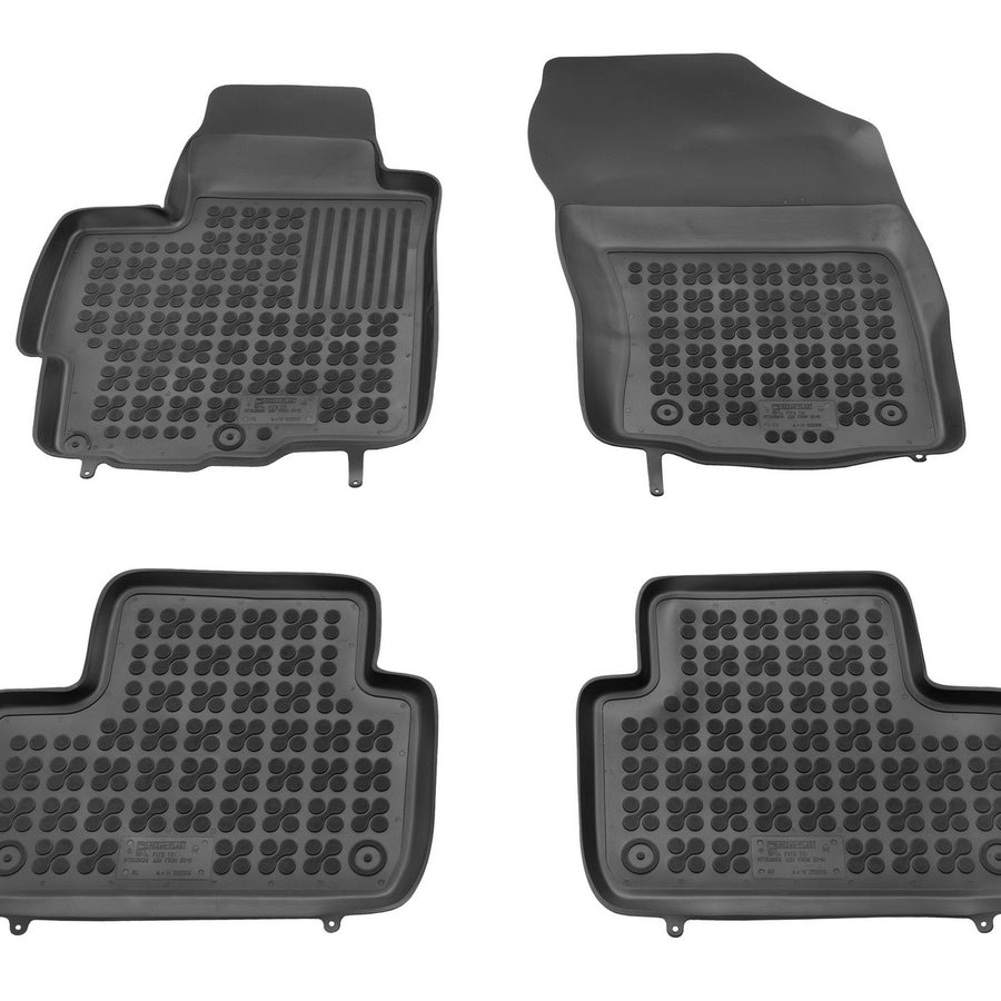 Gummi Fußmatten für Mitsubishi ASX / Citroen C4 Aircross Schwarz Gummi Fußmatten für Mitsubishi ASX / Citroen C4 Aircross Schwarz