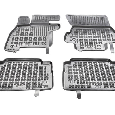 Gummi Fußmatten für Lexus LS V 500h Schwarz