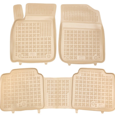 Gummi Fußmatten für Lexus ES VI Beige