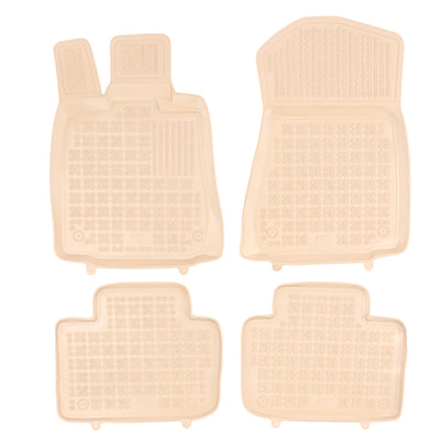 Gummi Fußmatten für Lexus IS III Beige
