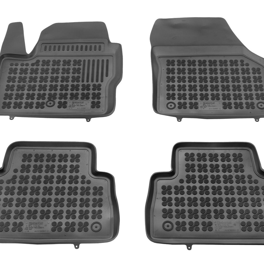 Gummi Fußmatten für Land Rover Freelander II Schwarz Gummi Fußmatten für Land Rover Freelander II Schwarz