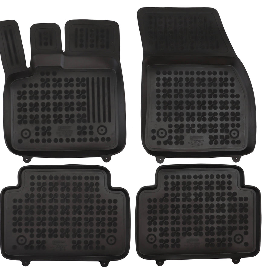 Gummi Fußmatten für Land Rover Range Rover Evoque II Schwarz Gummi Fußmatten für Land Rover Range Rover Evoque II Schwarz