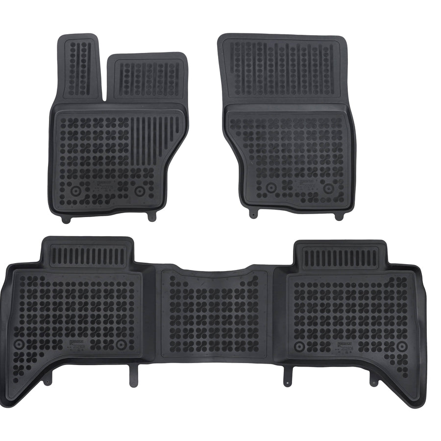 Gummi Fußmatten für Land Rover Range Rover IV Schwarz Gummi Fußmatten für Land Rover Range Rover IV Schwarz