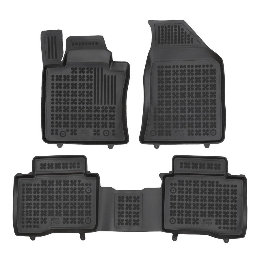 Gummi Fußmatten für SsangYong Korando IV Schwarz Gummi Fußmatten für SsangYong Korando IV Schwarz