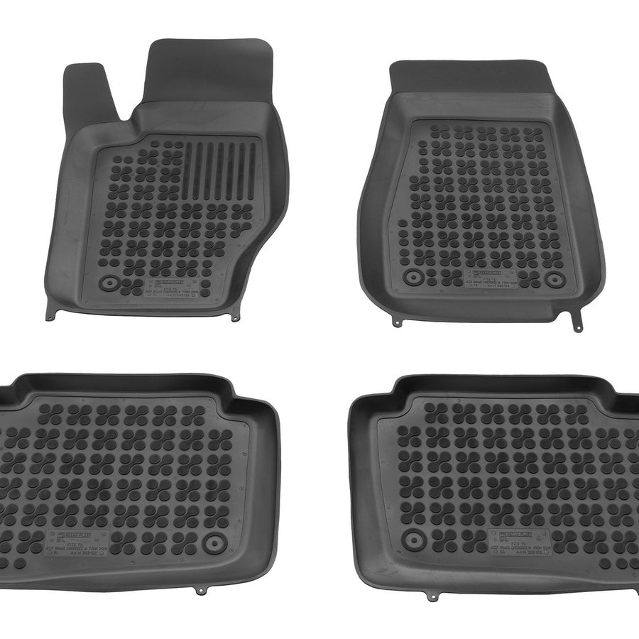 Gummi Fußmatten für Jeep Grand Cherokee III Schwarz Gummi Fußmatten für Jeep Grand Cherokee III Schwarz