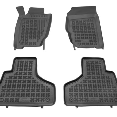 Gummi Fußmatten für Jeep Cherokee III / Liberty Schwarz