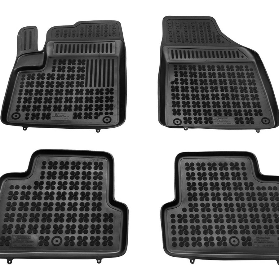 Gummi Fußmatten für Jeep Cherokee V Schwarz Gummi Fußmatten für Jeep Cherokee V Schwarz
