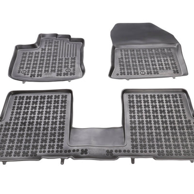 Gummi Fußmatten für Dacia Lodgy / Lodgy Stepway Schwarz / 5-Sitzer