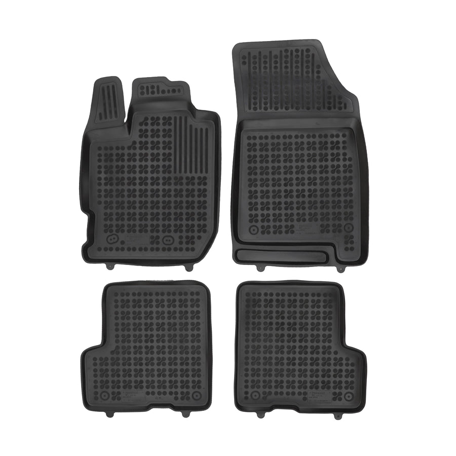 Gummi Fußmatten für Dacia Duster II Schwarz Gummi Fußmatten für Dacia Duster II Schwarz
