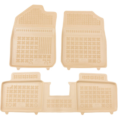Gummi Fußmatten für Dacia Spring Beige