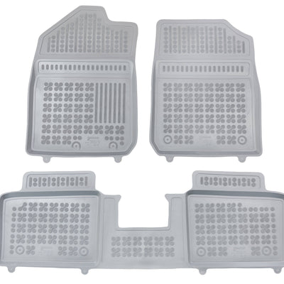 Gummi Fußmatten für Dacia Spring Grau