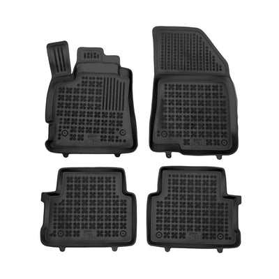 Gummi Fußmatten für Dacia Jogger Schwarz / 5-Sitzer