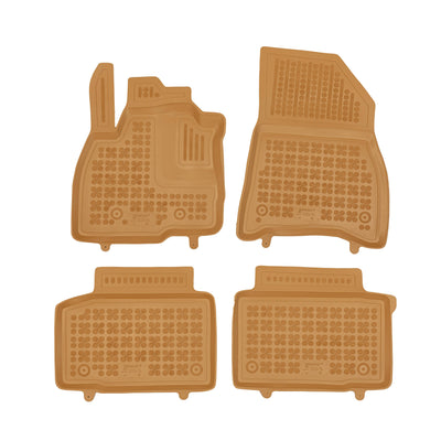 Gummi Fußmatten für Dacia Duster III Beige