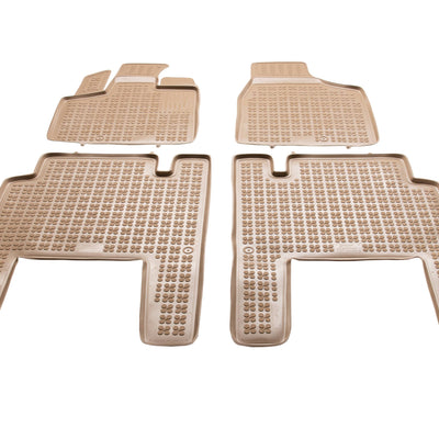 Gummi Fußmatten für Lancia-Chrysler Voyager V 5-Sitzer / Beige
