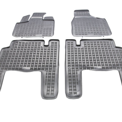 Gummi Fußmatten für Lancia-Chrysler Voyager V 5-Sitzer / Grau