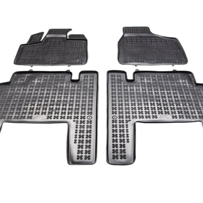 Gummi Fußmatten für Lancia-Chrysler Voyager V 5-Sitzer / Schwarz