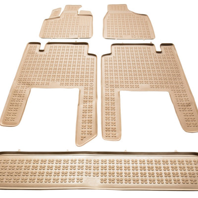 Gummi Fußmatten für Lancia-Chrysler Voyager V 7-Sitzer / Beige