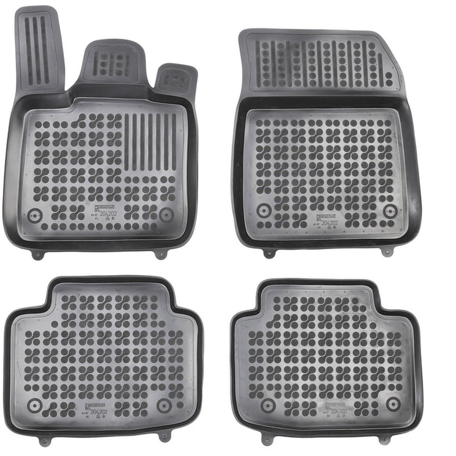 Gummi Fußmatten für Jaguar I-Pace Schwarz Gummi Fußmatten für Jaguar I-Pace Schwarz