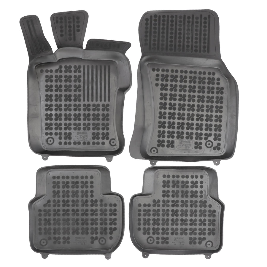 Gummi Fußmatten für Jaguar XF II X260 Schwarz Gummi Fußmatten für Jaguar XF II X260 Schwarz