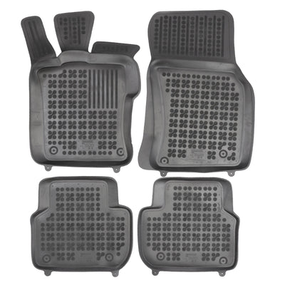 Gummi Fußmatten für Jaguar XF II X260 Schwarz