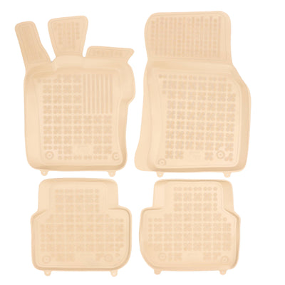 Gummi Fußmatten für Jaguar XF II X260 Beige