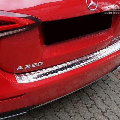 Ladekantenschutz für Mercedes A-Klasse W177 Schrägheck Silber Matt
