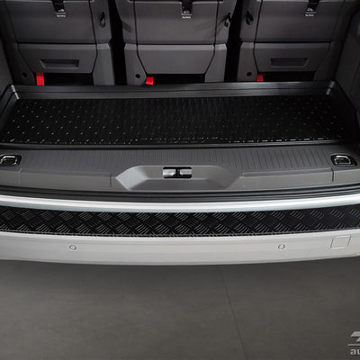 Geriffelter Kantenschutz für VW Transporter T7 Schwarz Matt