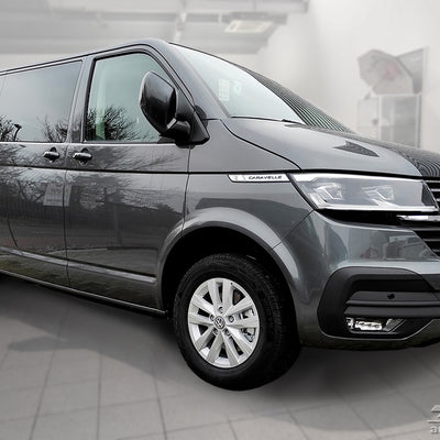 Geriffelter Kantenschutz für VW T6 Schwarz Matt