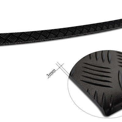 Geriffelter Kantenschutz für VW Tiguan II Schwarz Matt