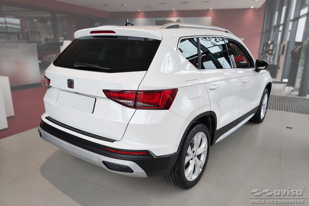 Avisa Heckstoßstangenschutz Schwarz Edelstahl - Passend Für Seat Ateca 2016-2020 & Facelift
