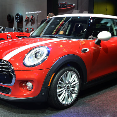 Carbon Ladekantenschutzleiste für MINI COOPER III  07.2014-> Schwarzer Stahl mit schwarzer Carbon Farbe