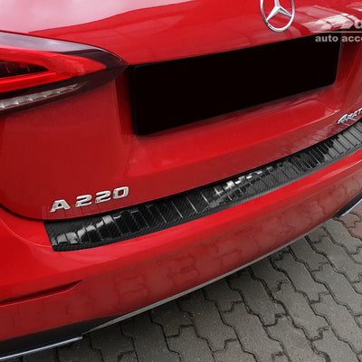 Carbon Ladekantenschutzleiste für MERCEDES  A Class 5d W177 2018-> Schwarz Carbon