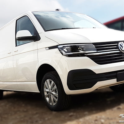 Carbon Ladekantenschutzleiste für VOLKSWAGEN TRANSPORTER T6  2015-2019, FL2019->  (fits to the version with two rear doors) Schwarz Carbon