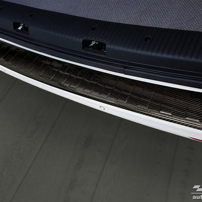 Carbon Ladekantenschutzleiste für VOLKSWAGEN TRANSPORTER T6  2015-2019, FL2019->  (fits to the version with two rear doors) Schwarz Carbon