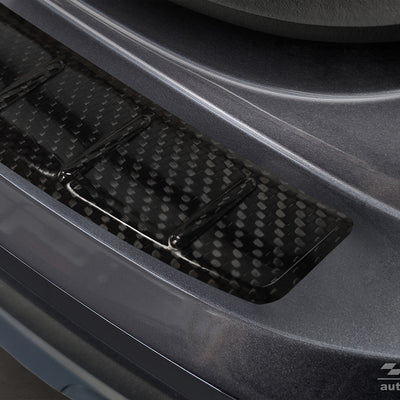 Carbon Ladekantenschutzleiste für VOLKSWAGEN TAIGO 2021-> Schwarz Carbon