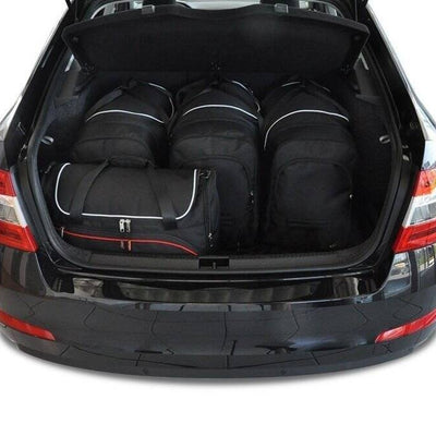 SKODA OCTAVIA LIFTBACK 2013-2020 KOFFERRAUMTASCHEN SET 5 STK 2tes Set