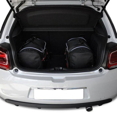 CITROEN DS3 HATCHBACK 2009-2016 KOFFERRAUMTASCHEN SET 3 STK