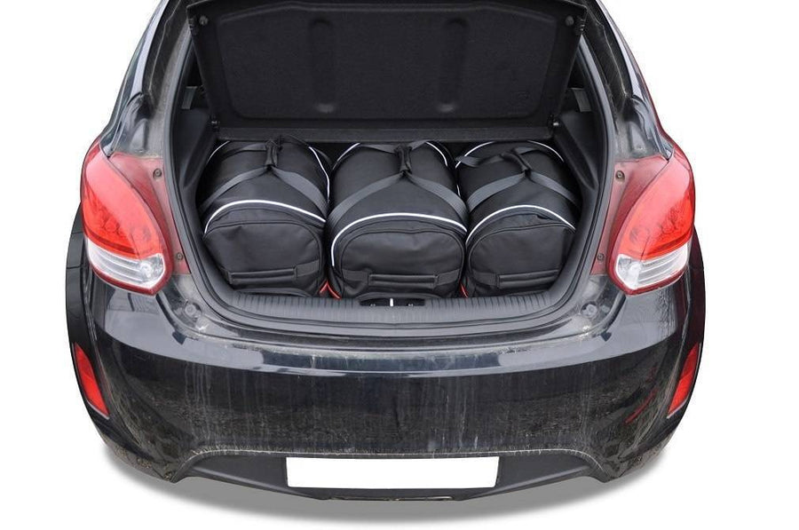 HYUNDAI VELOSTER COUPE 2011-2014 KOFFERRAUMTASCHEN SET 3 STK HYUNDAI VELOSTER COUPE 2011-2014 KOFFERRAUMTASCHEN SET 3 STK