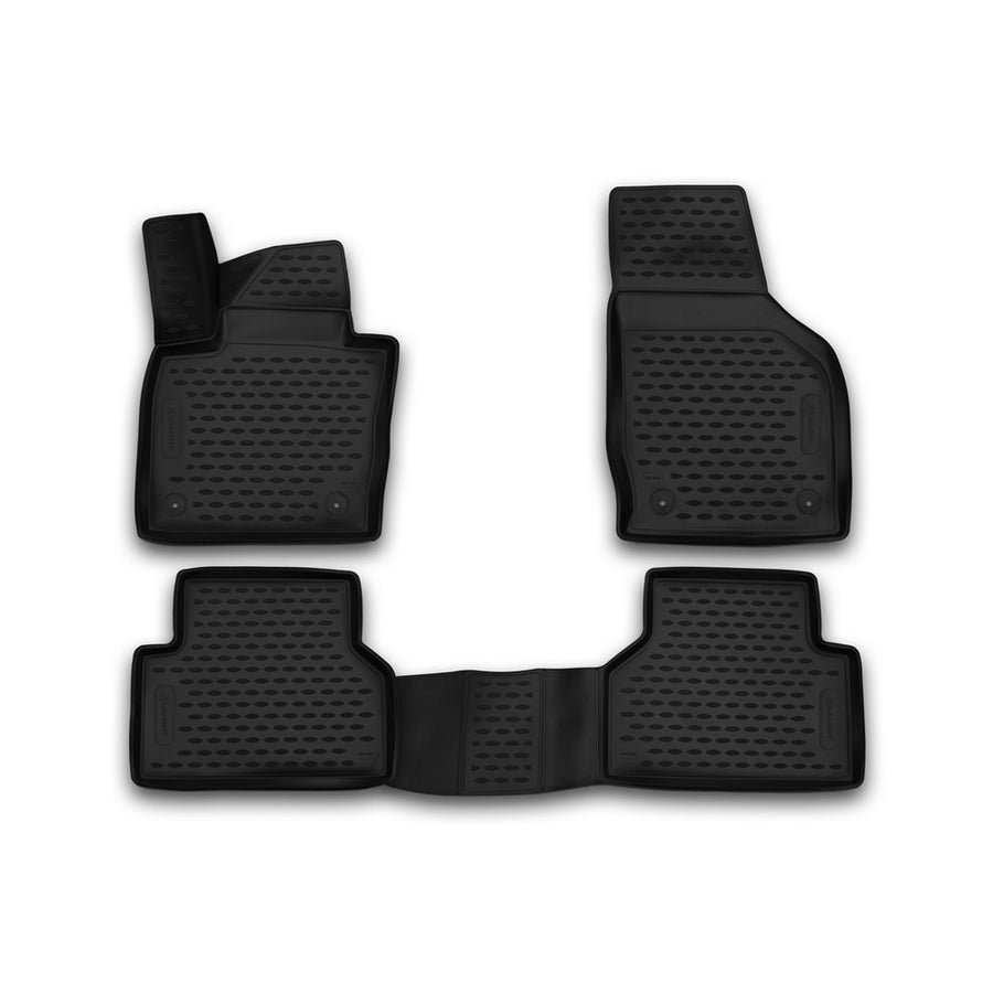 3D Element Gummi Fußmatten für AUDI Q3, 2015->, AT, 4er Set Schwarz 3D Element Gummi Fußmatten für AUDI Q3, 2015->, AT, 4er Set Schwarz