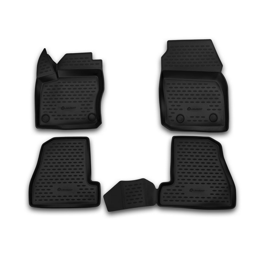 3D Element Gummi Fußmatten für FORD Focus 3, 2011-2018, (Europäische Version ), 4er Set Schwarz 3D Element Gummi Fußmatten für FORD Focus 3, 2011-2018, (Europäische Version ), 4er Set Schwarz