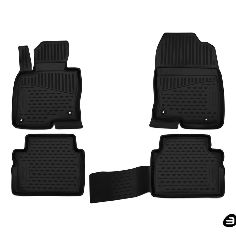 3D Element Gummi Fußmatten für Mazda CX-5 Schwarz 3D Element Gummi Fußmatten für Mazda CX-5 Schwarz