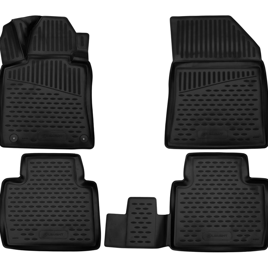 3D Element Gummi Fußmatten für Peugeot 508 II Schwarz 3D Element Gummi Fußmatten für Peugeot 508 II Schwarz