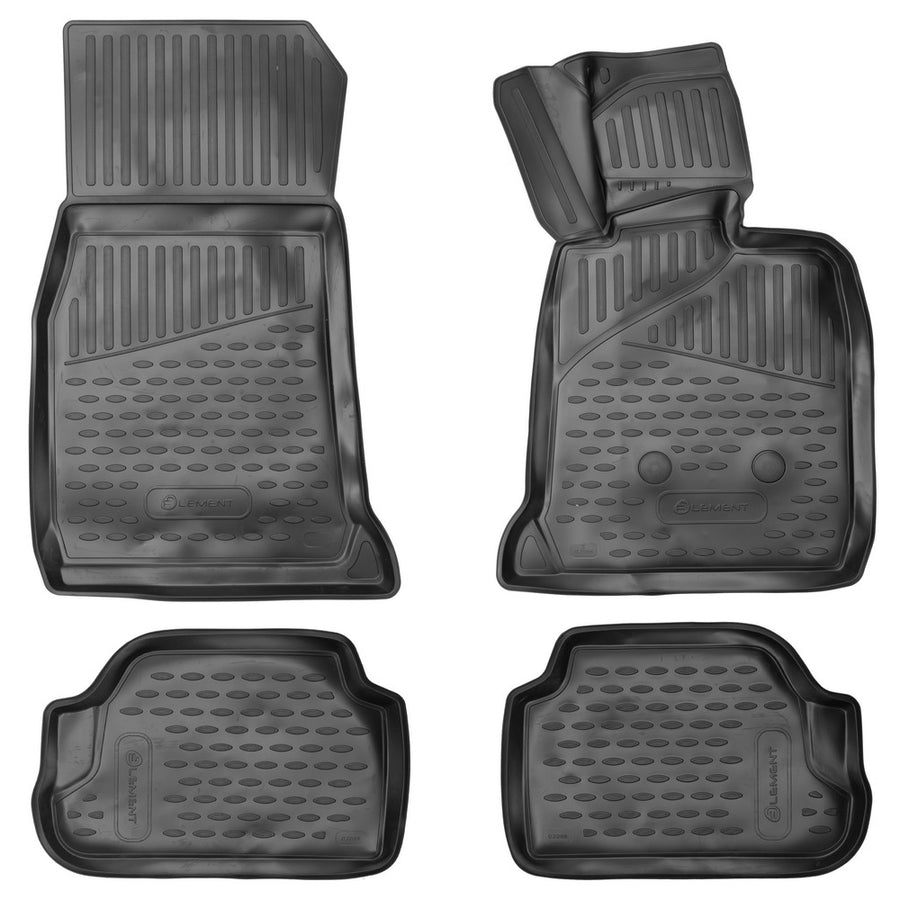3D Element Gummi Fußmatten für BMW Series 2, 2014-2020, RHD, 4er Set Schwarz 3D Element Gummi Fußmatten für BMW Series 2, 2014-2020, RHD, 4er Set Schwarz