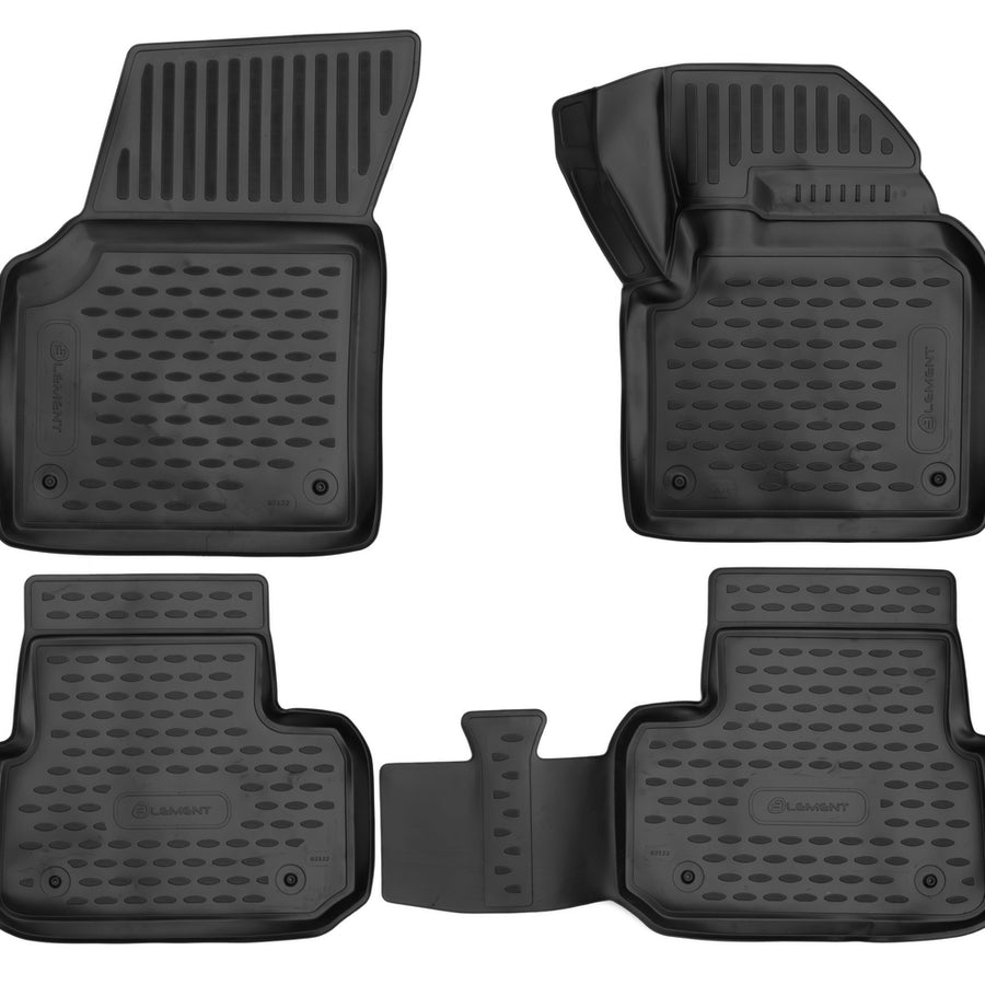3D Element Gummi Fußmatten für LAND ROVER Discovery Sport, 2014-> RHD, SUV, 4er Set Schwarz 3D Element Gummi Fußmatten für LAND ROVER Discovery Sport, 2014-> RHD, SUV, 4er Set Schwarz
