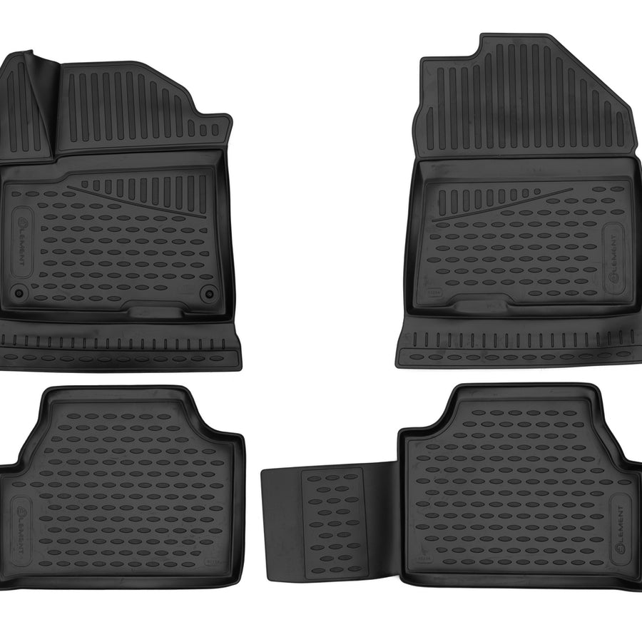3D Element Gummi Fußmatten für HYUNDAI Kona, Electric 2018-> 4er Set Schwarz 3D Element Gummi Fußmatten für HYUNDAI Kona, Electric 2018-> 4er Set Schwarz