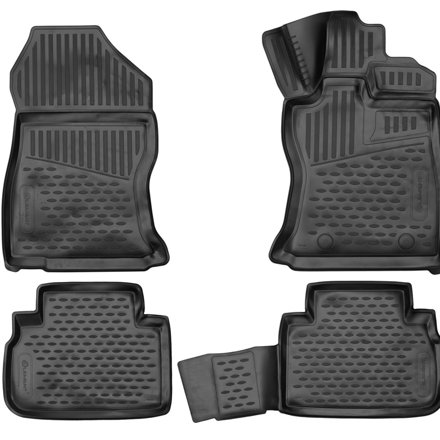3D Element Gummi Fußmatten für SUBARU Forester, 2018-> RHD, SUV, (RSA), 4er Set Schwarz 3D Element Gummi Fußmatten für SUBARU Forester, 2018-> RHD, SUV, (RSA), 4er Set Schwarz
