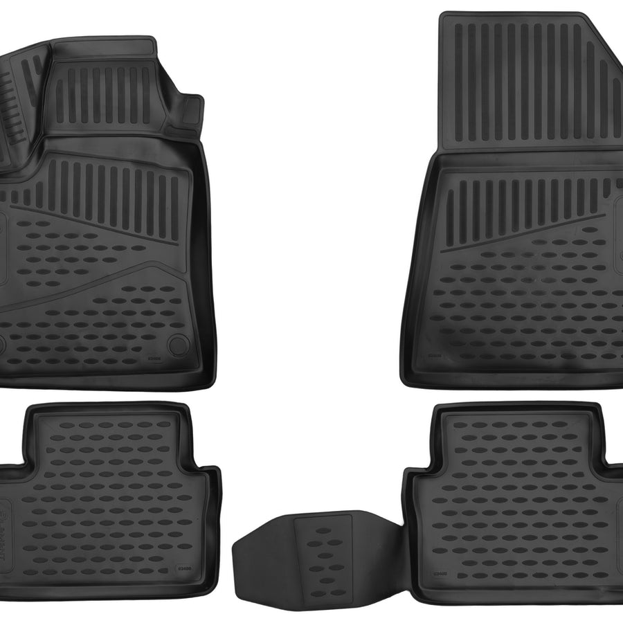 3D Element Gummi Fußmatten für RENAULT Clio V 2019-> Schrägheck, 4er Set Schwarz 3D Element Gummi Fußmatten für RENAULT Clio V 2019-> Schrägheck, 4er Set Schwarz