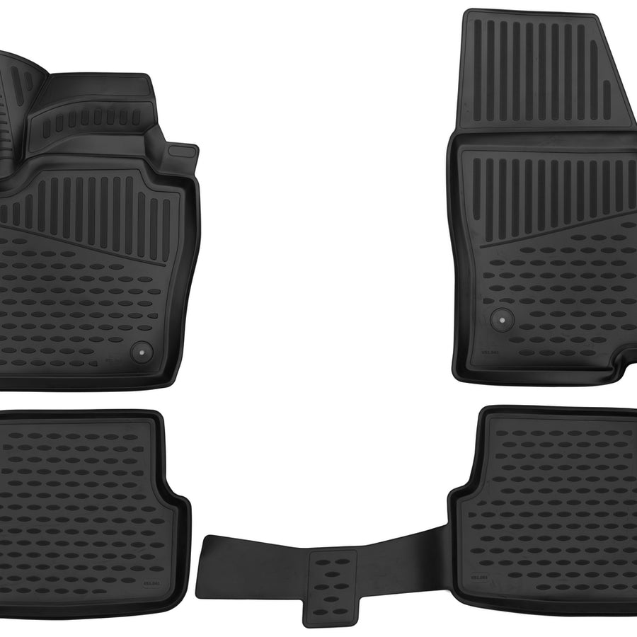3D Element Gummi Fußmatten für  for SEAT IBIZA 2017-, 4 Set Schwarz 3D Element Gummi Fußmatten für  for SEAT IBIZA 2017-, 4 Set Schwarz