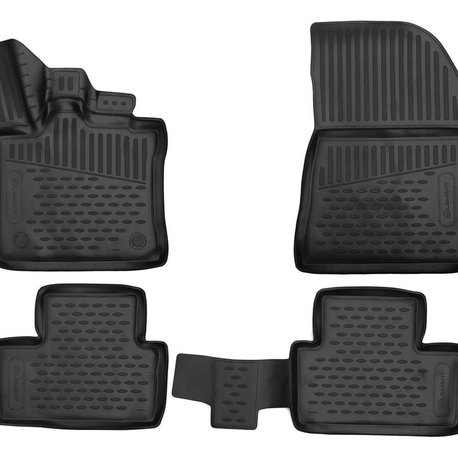3D Element Gummi Fußmatten für Renault Captur II Schwarz 3D Element Gummi Fußmatten für Renault Captur II Schwarz